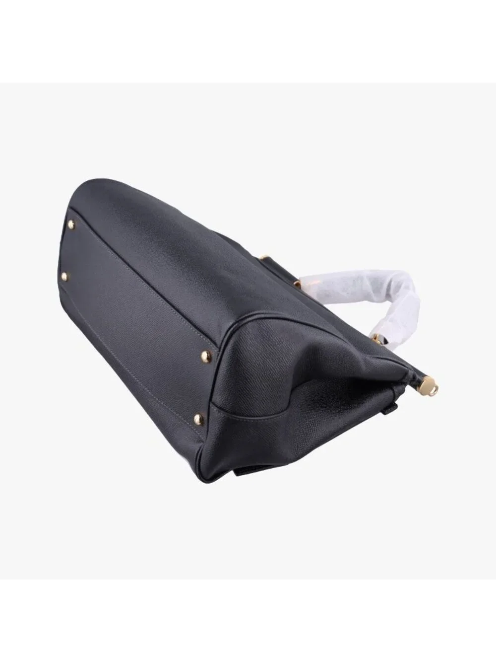 Dolce & Gabbana Sicily Black Leather Shoulder Bag